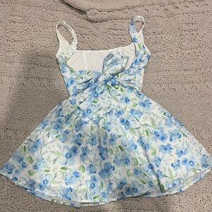 Lucy in the Sky Blue Floral Mini Dress